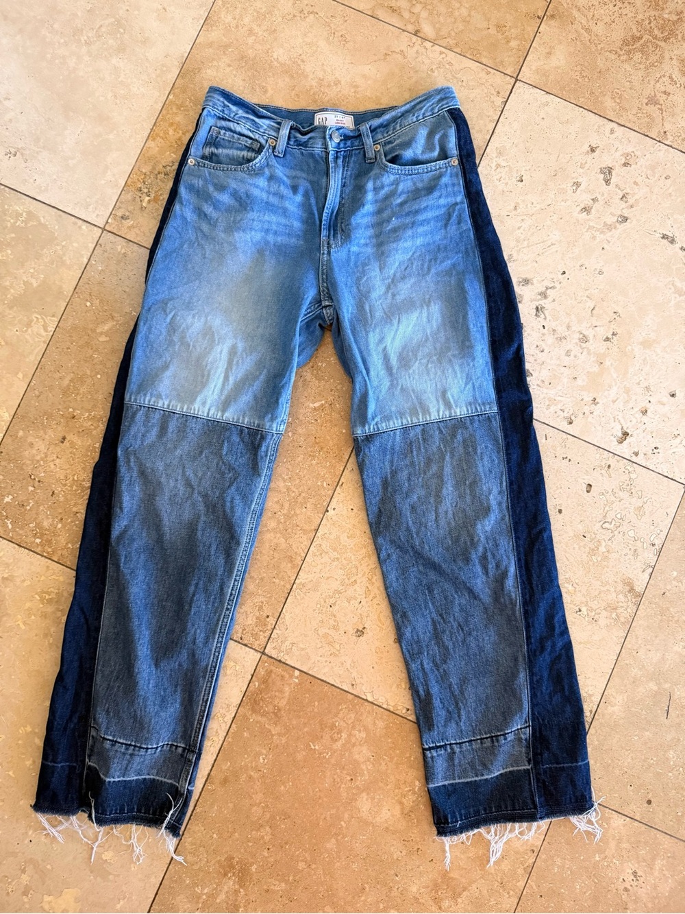 Gap Patchwork Baggy Jeans